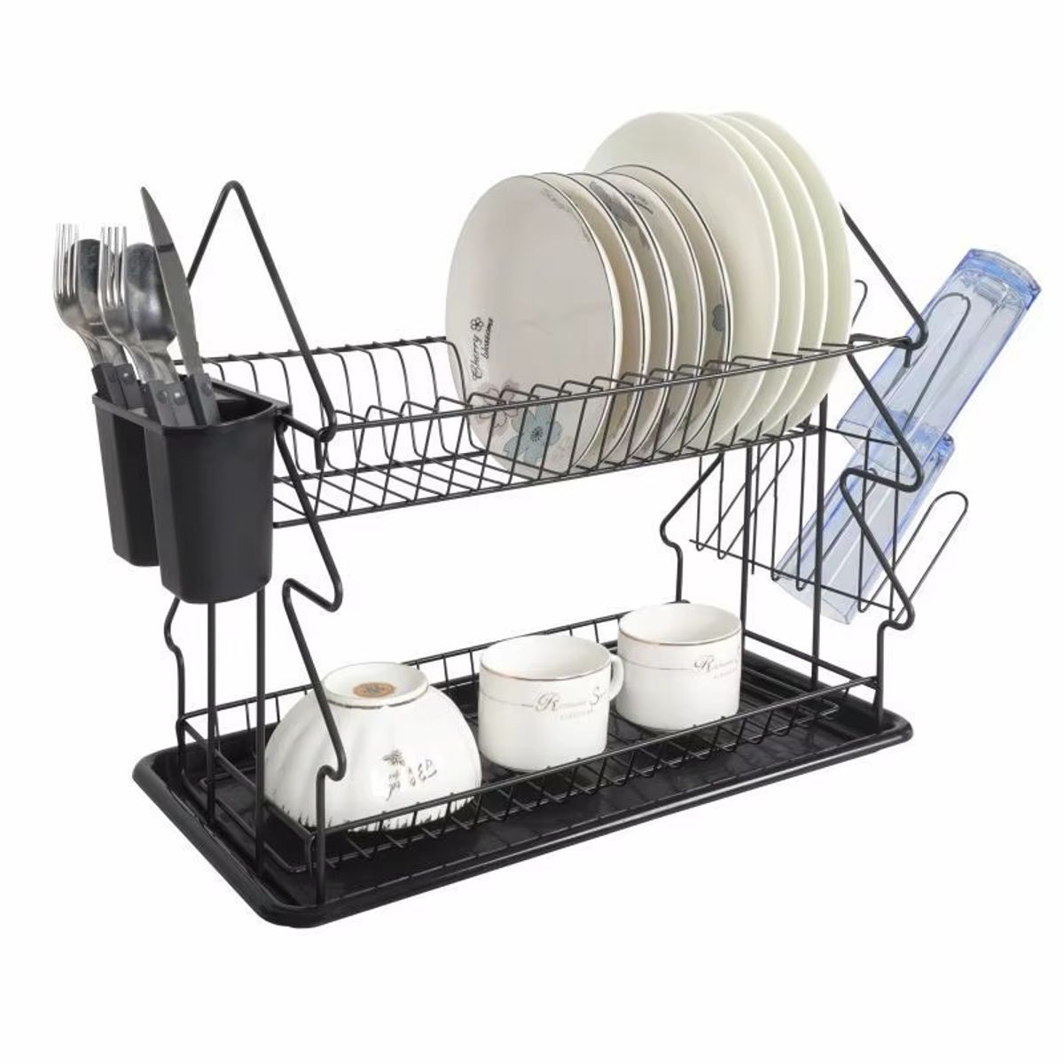 GENERICO - Escurridor estante de secado de platos plegable