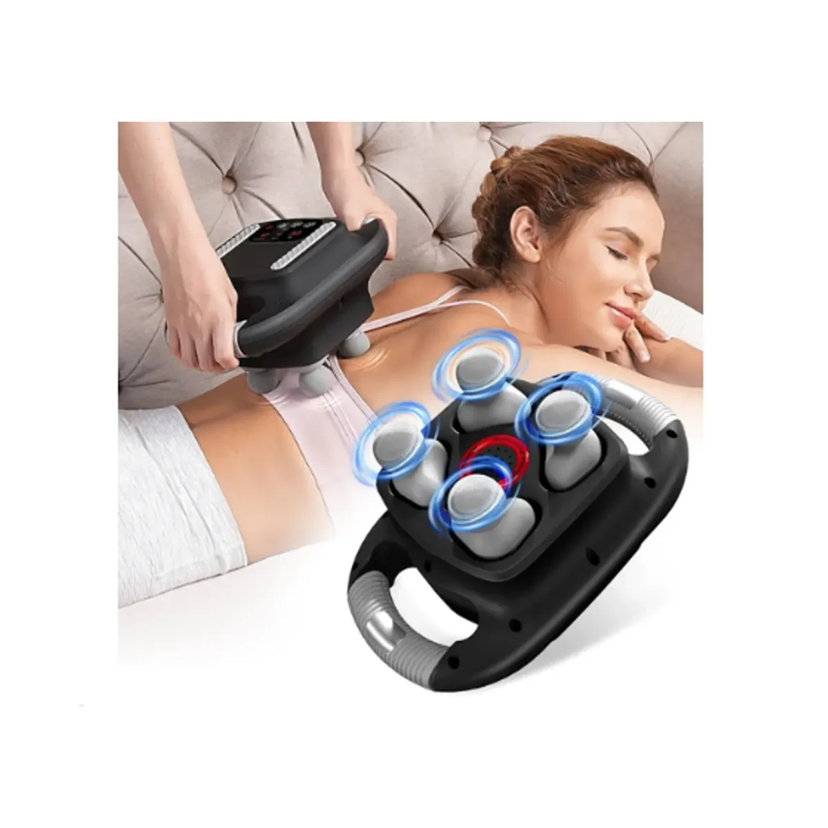 GENERICO - Masajeador de 4 Cabezales Profesional