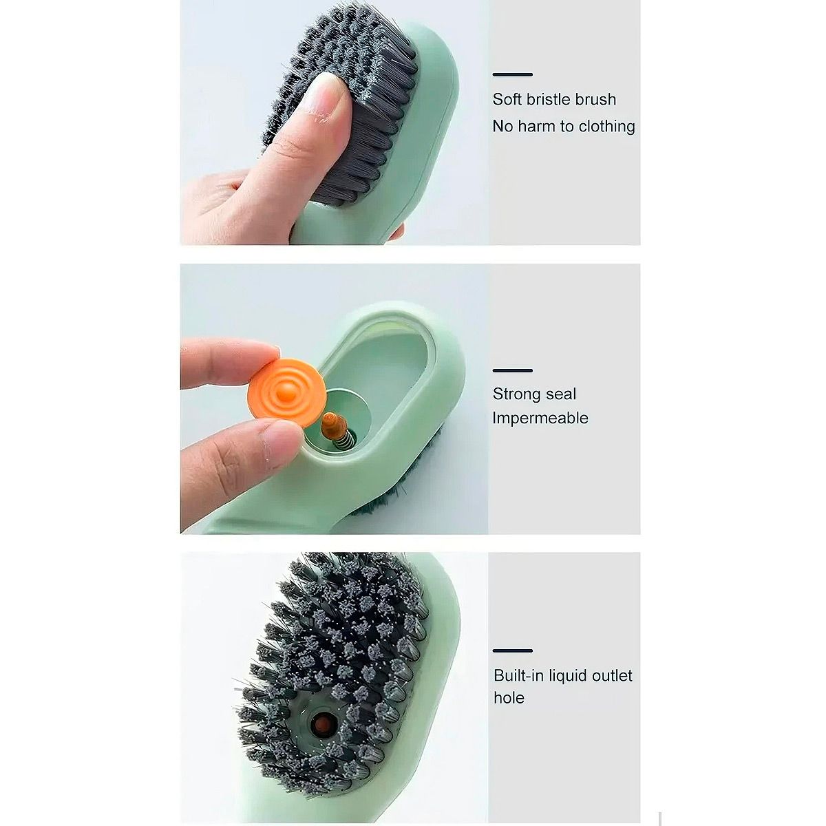 GENERICO - 2 Cepillos Limpieza Multifuncional Cerdas Suave Para Calzado