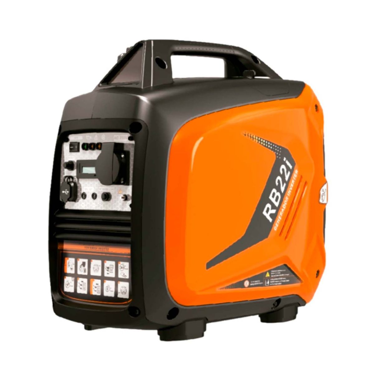 REDBO - Generador Inverter Silencioso 2200w Redbo Color Naranja