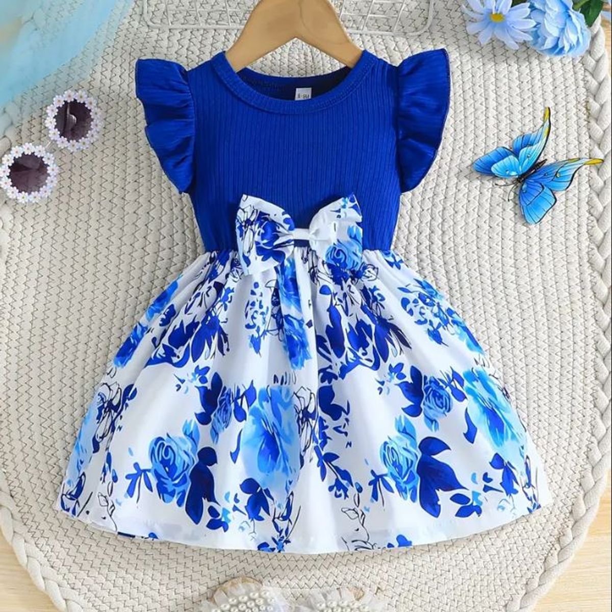 GENERICO - Vestido con estampado floral para niña