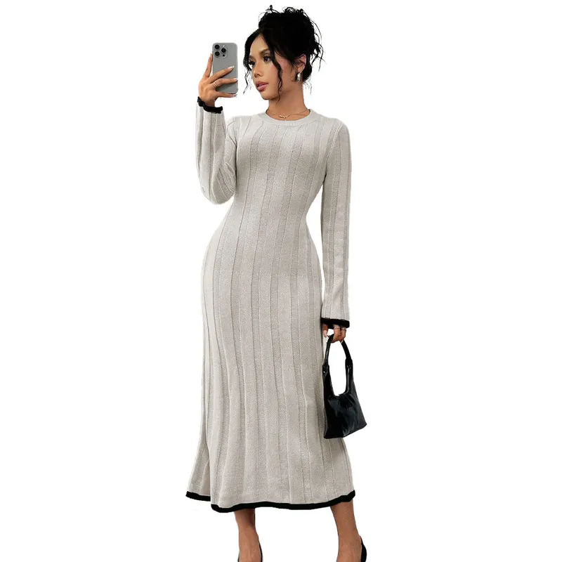 GENERICO - Vestido Mujer 463G-37 Hilo Tacto Amarrable En La Espalda Color Hueso