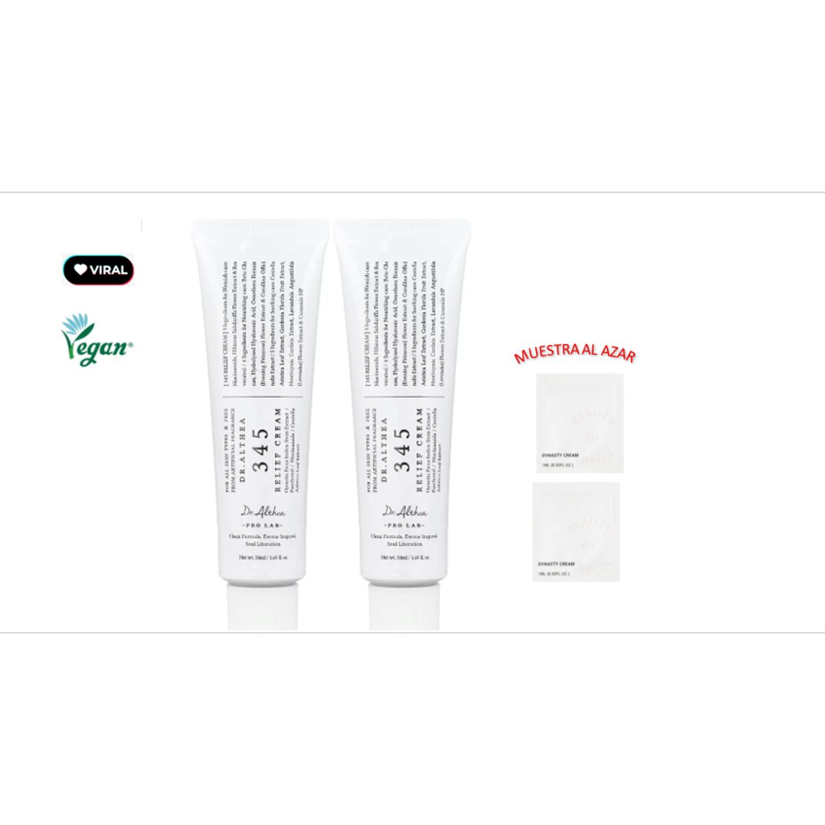 GENERICO - PACK DR. ALTHEA 345 RELIEF DUO + MUESTRA SORPRESA