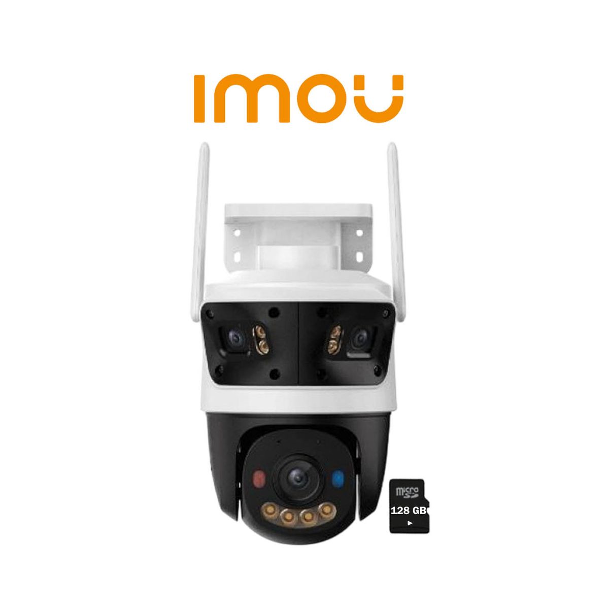 IMOU - Cámara Vigilancia CRUISER TRIPLE 11MP Audio 2 vías Luz alerta 128GB