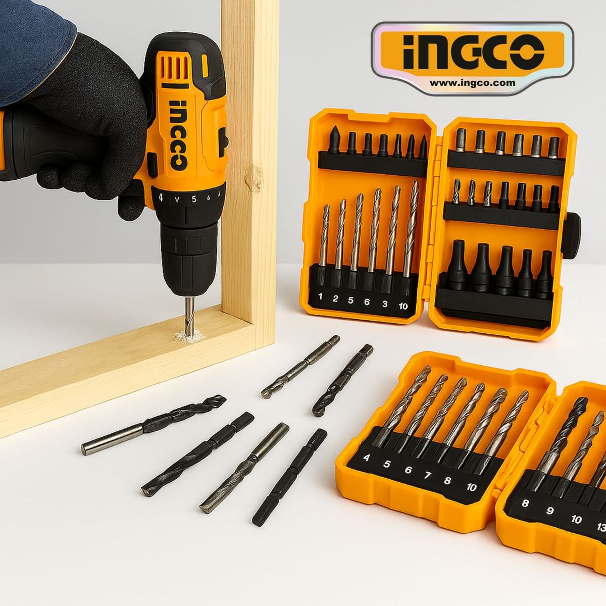 INGCO TOOLS - COS23045 KIT BROCAS INGCO 4PZ