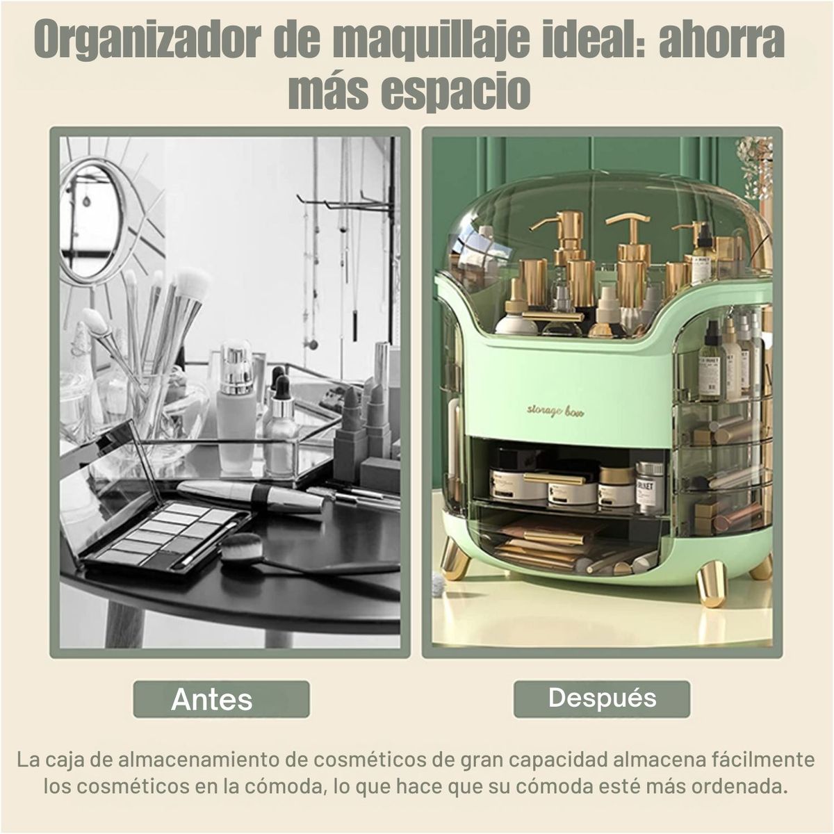OEM - Organizador De Cosmeticos Gran Capacidad Acrilico Gama Alta