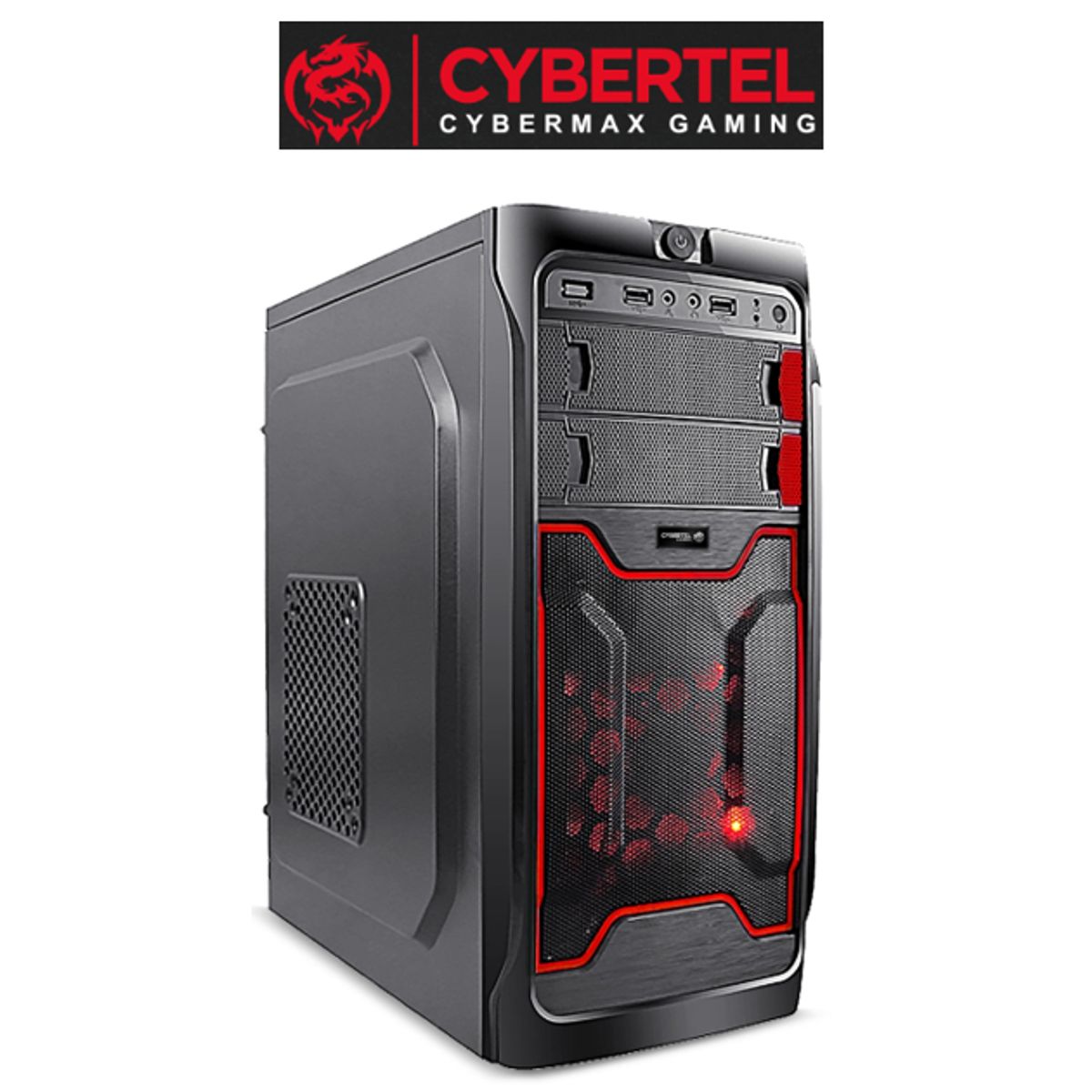 CYBERTEL - Case Gamer HUNTER CBX 3500  PSU 350W 2FAN RAINBOW CYBERTEL