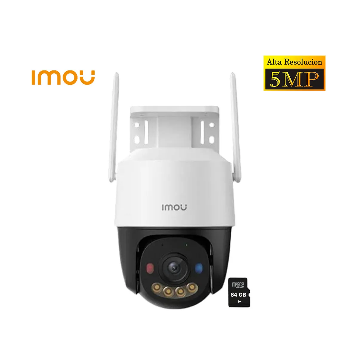 IMOU - Cámara Wifi IMOU CRUISER SC 5MP Visión Noche Luz Disuasora 64GB