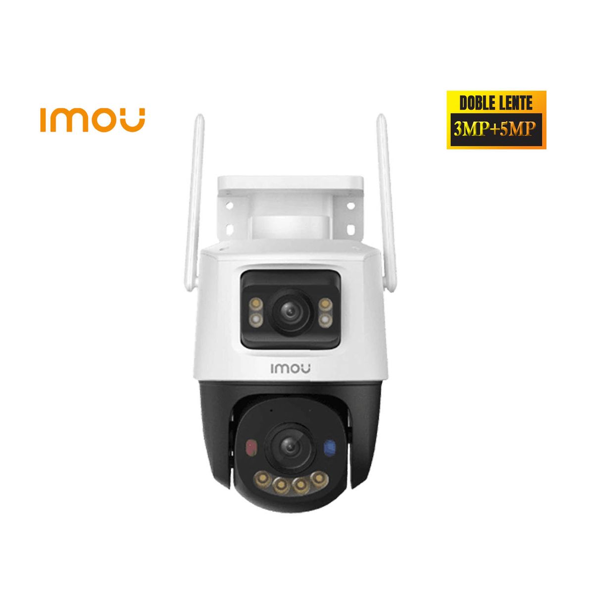 IMOU - Cámara Wifi CRUISER DUAL 2 3MP + 5MP 360 Full color Luz Advertencia