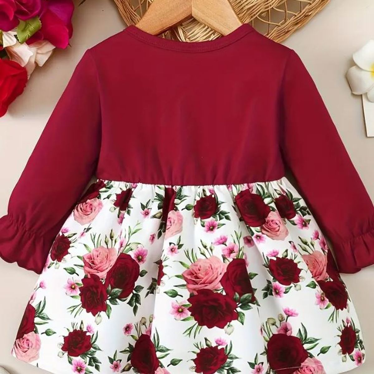 GENERICO - Vestido con estampado floral para niña