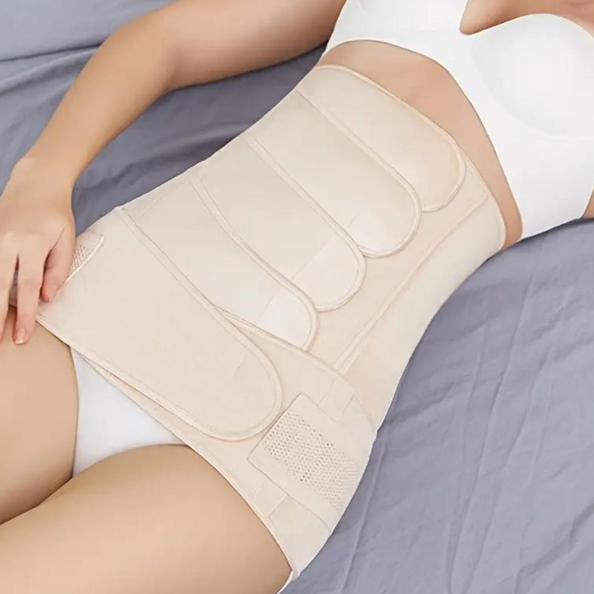 GENERICO - Faja Port Parto Alta compresión 2 Piezas Talla M