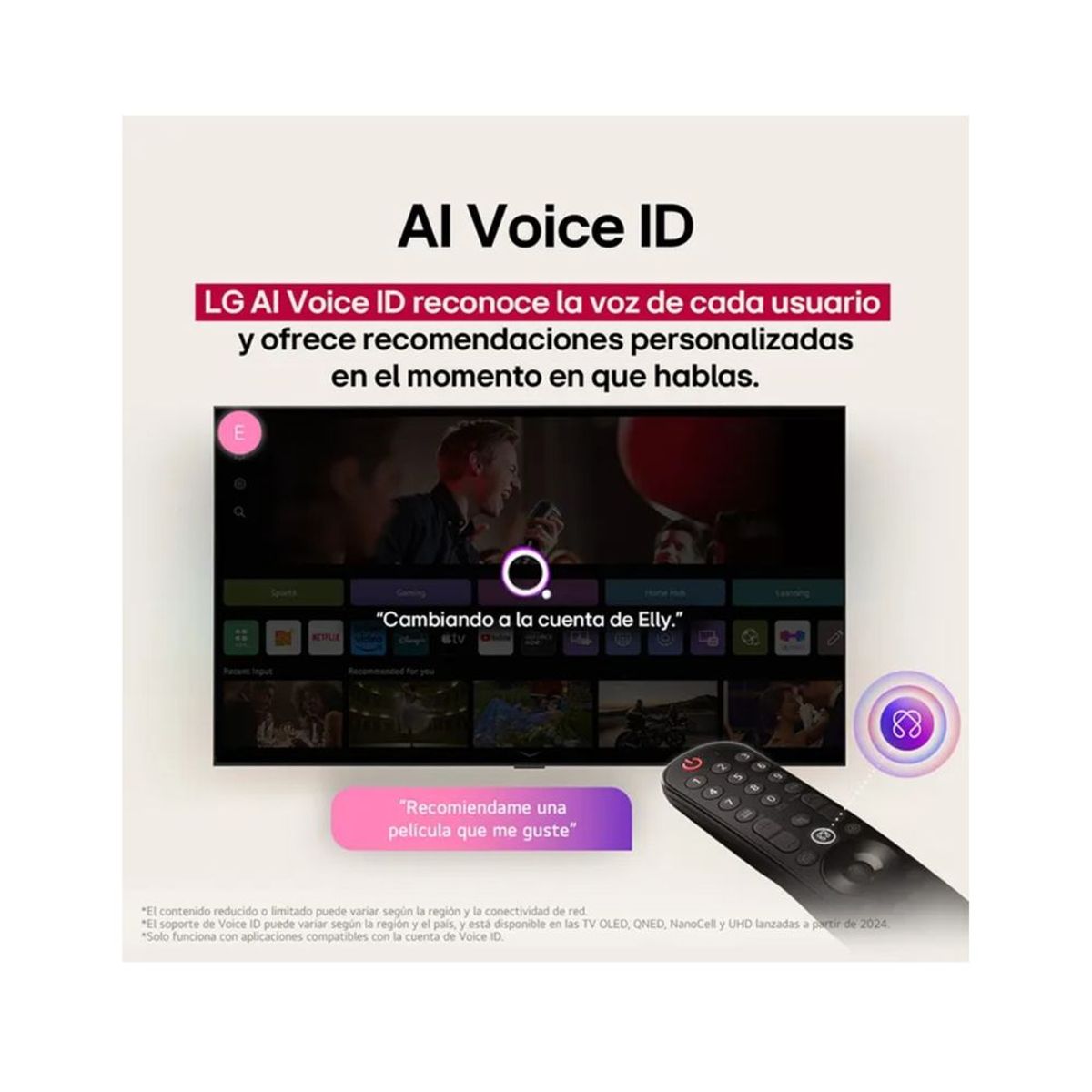 LG - Televisor Smart TV LG Led Uhd 65" 4K Thinq AI 65UA7300PSB 2025 + Antena Digital + Magic Remote