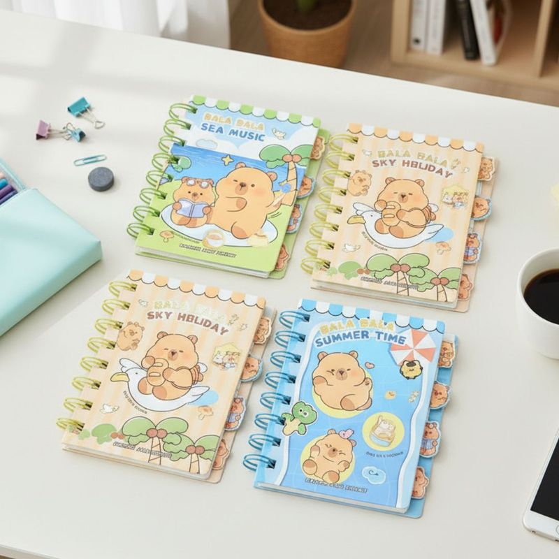 GENERICO - Libreta capibara anillado pack de 2 und