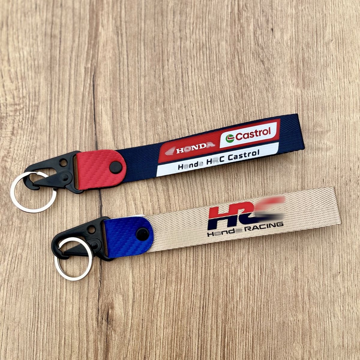 GENERICO - Llavero Honda Lanyard Llaveros HRC Pita Colgante Moto CBR Llaves 2unid