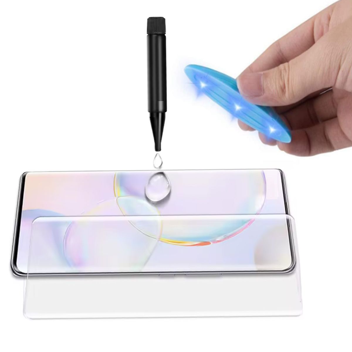 GENERICO - Vidrio Protector de Pantalla UV Liquid para Xiaomi Redmi Note 14 Pro+ Plus