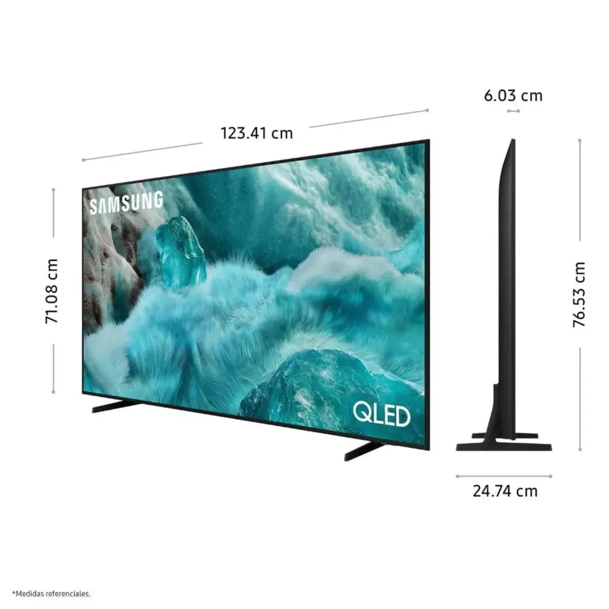SAMSUNG - Televisor Samsung QLED 55 Visión AI Smart TV QN55Q7FAAGXPE