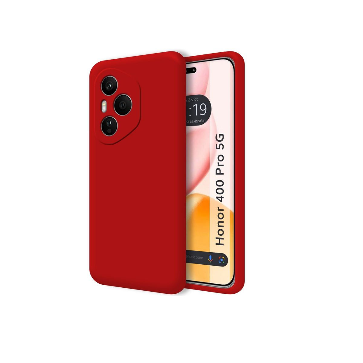 GENERICO - Case Protector para honor 400 pro  5g color rojo