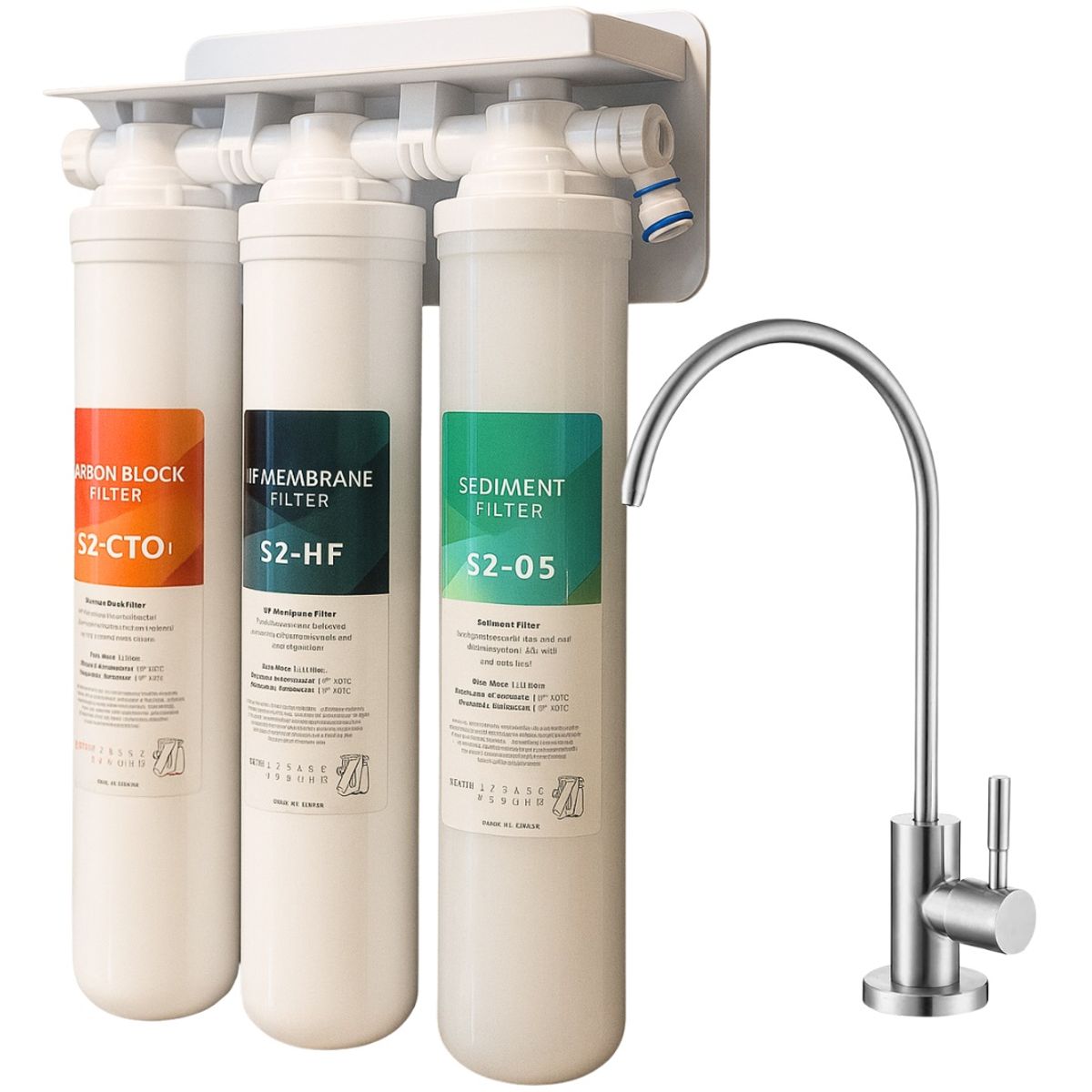 ASDAGI - Purificador de Agua bajo Lavadero 3 Etapas Asdagi