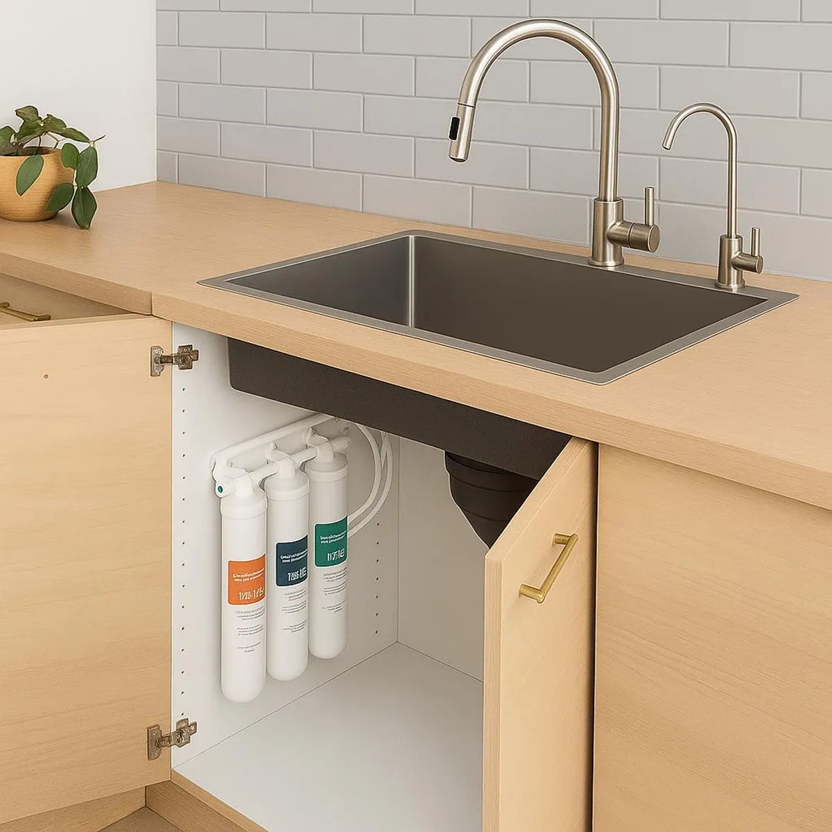 ASDAGI - Purificador de Agua bajo Lavadero 3 Etapas Asdagi