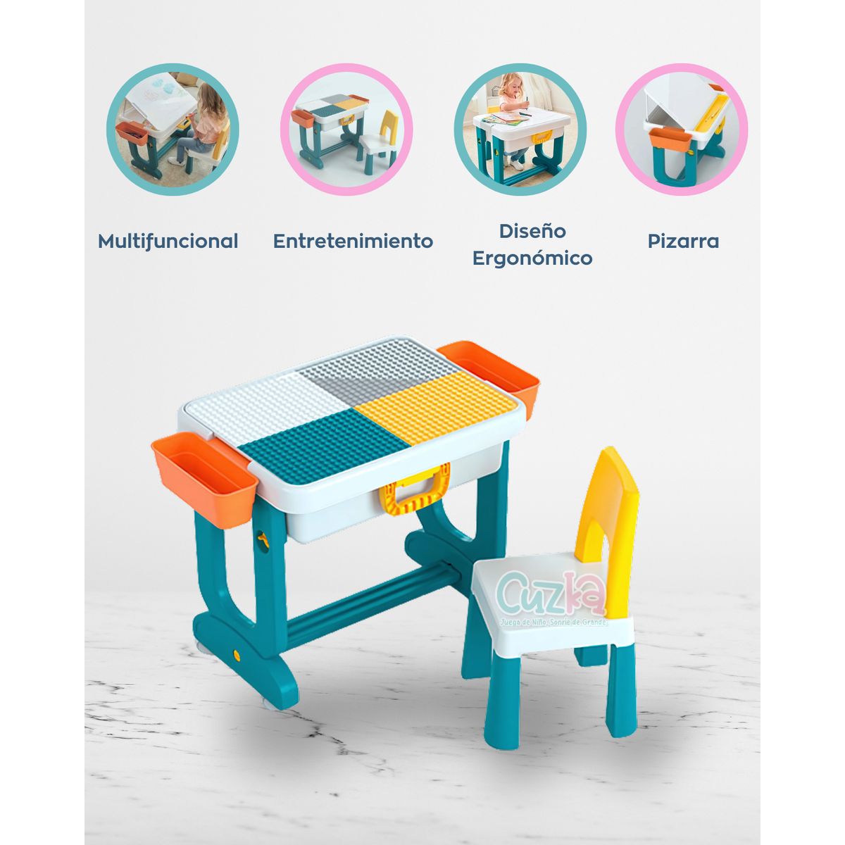 GENERICO - Silla y mesa 3 en 1 «BLOCKING»