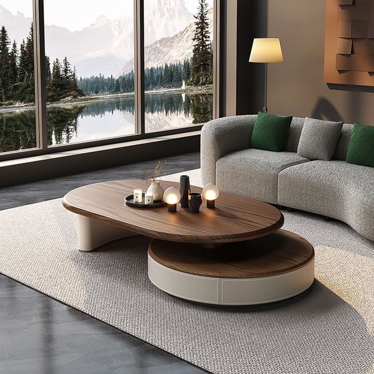 STIL NOVO - MESA DE CENTRO ANTARES NOGAL