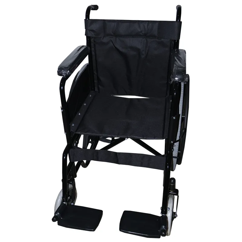 GENERICO - SILLA DE RUEDAS DE ACERO NEGRO