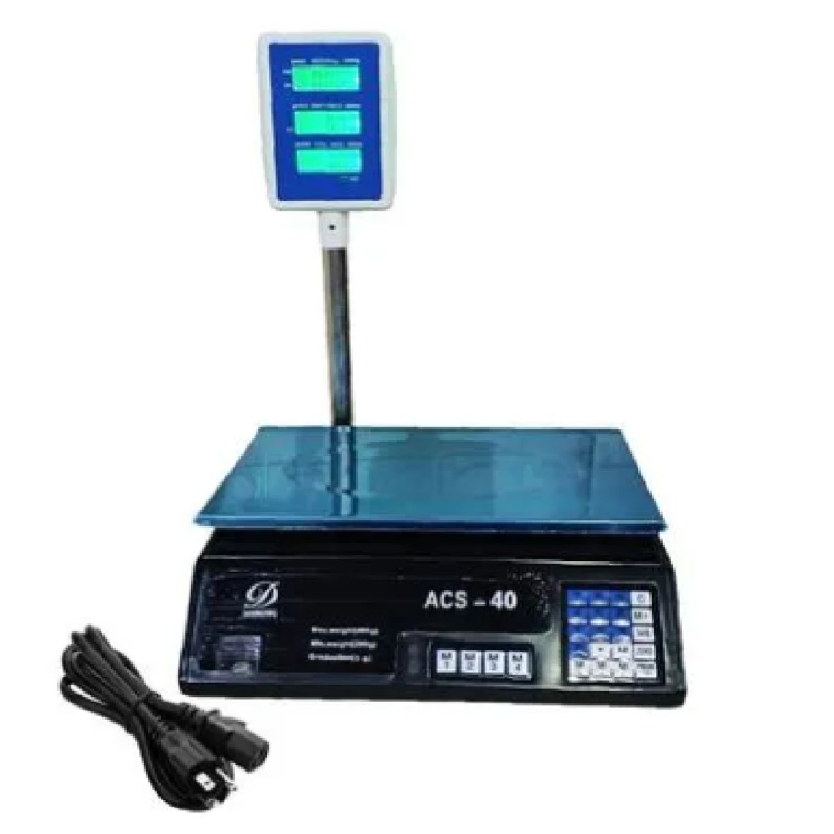 Balanza De Mesa Electrónica Negro Máx. 40 Kg, Digital, marca GENERICO - Foto Principal