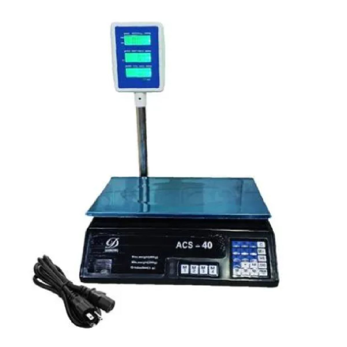 Balanza De Mesa Electrónica Negro Máx. 40 Kg, Digital, marca GENERICO - Foto Principal
