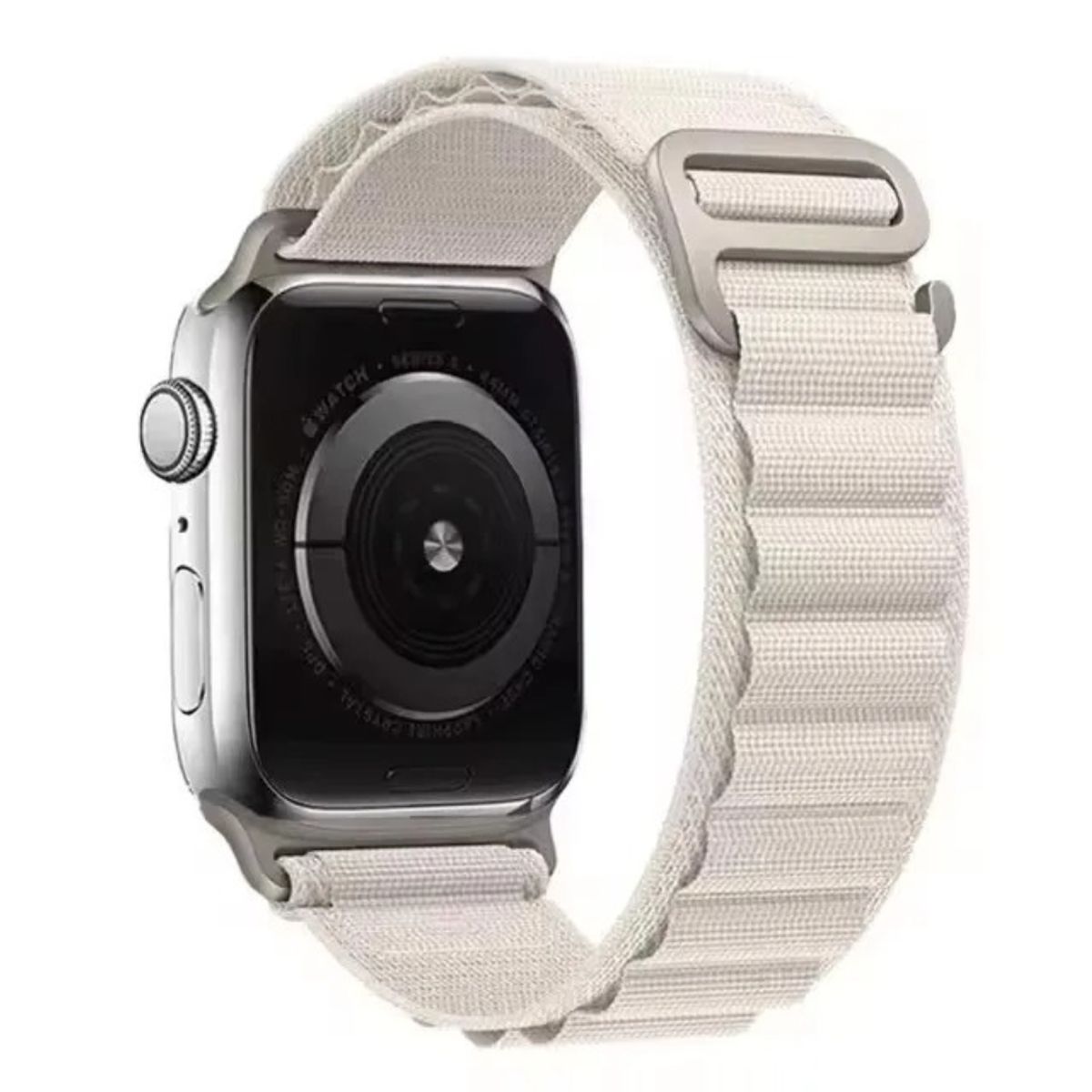 GENERICO - Correa Nylon Alpine Loop Gancho G Apple Watch 42-44-45-49MM Blanco