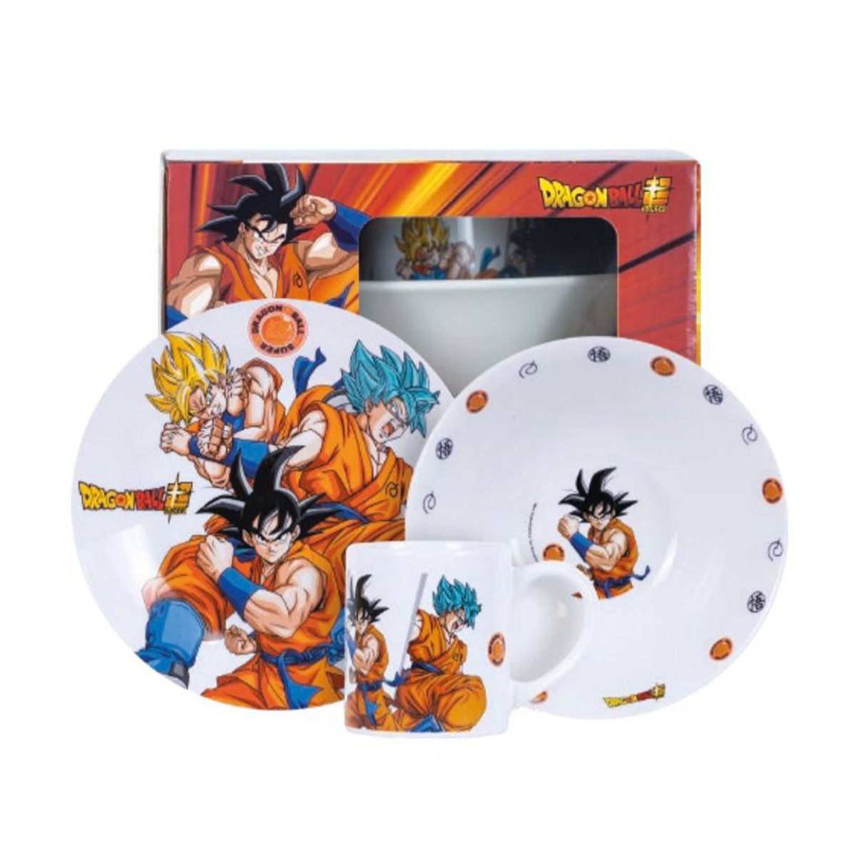 SCOOL - SET DE CERAMICA 3 PIEZAS SCOOL BOWL PLATO Y TAZA