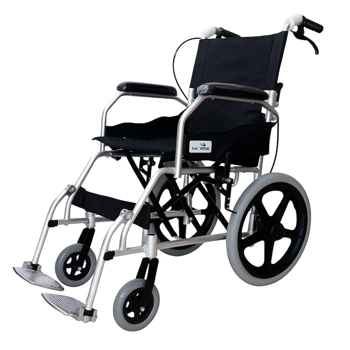 GENERICO - SILLA DE RUEDAS DE PASEO DE ALUMINIO