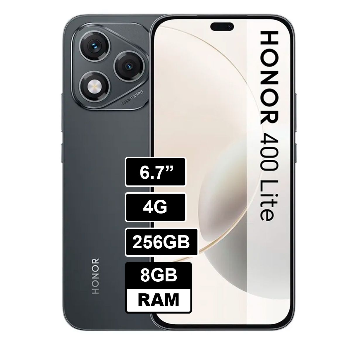 HONOR - 400 LITE 4G 8GB RAM - 256GB Negro