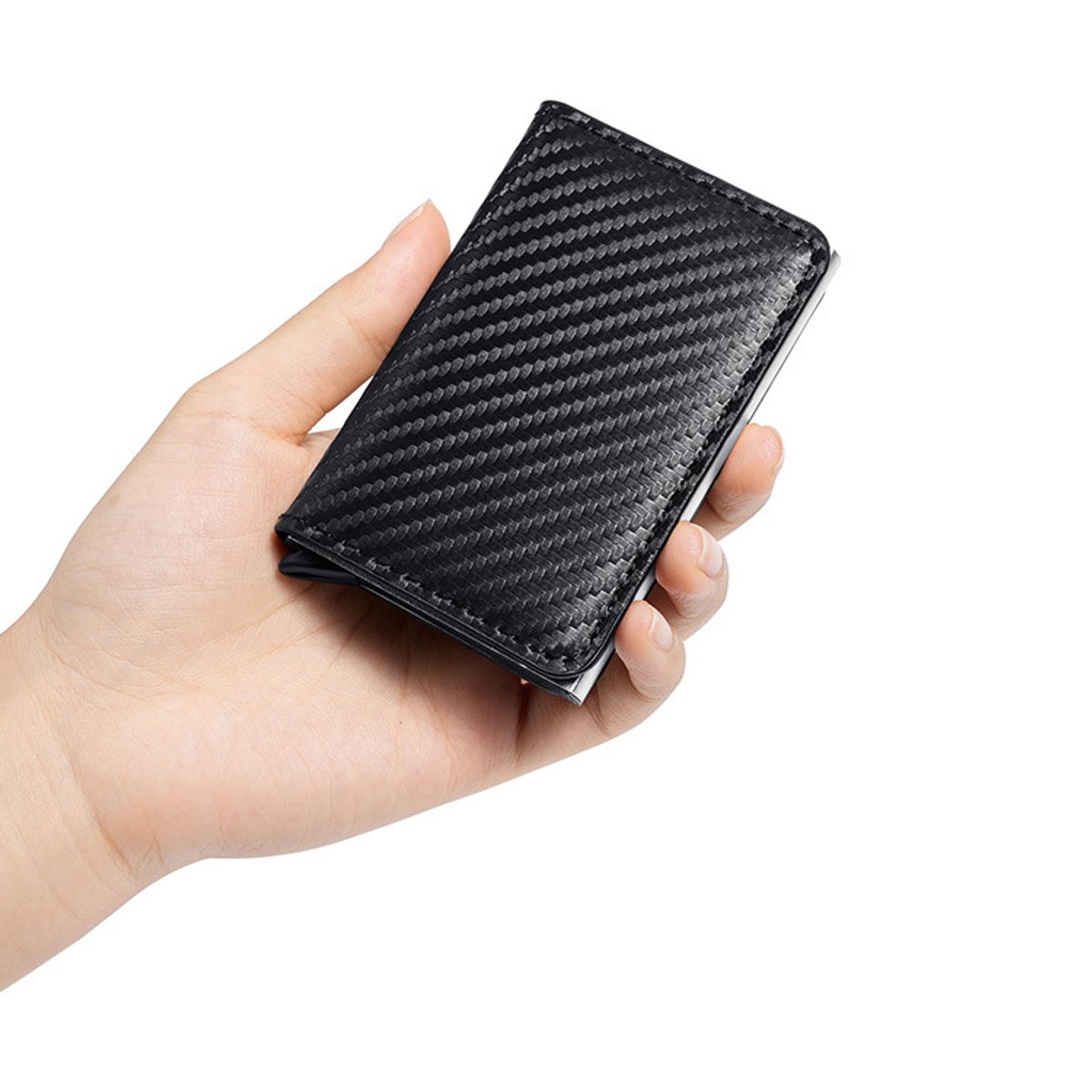 GENERICO - Billetera Compacta de Fibra de Carbono Ligera y Resistente