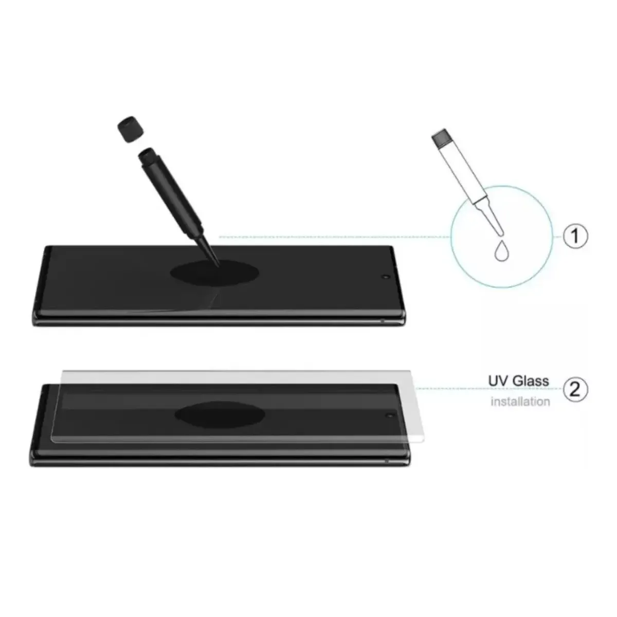 GENERICO - Vidrio Protector de Pantalla UV Liquid para Motorola Edge 50 Pro