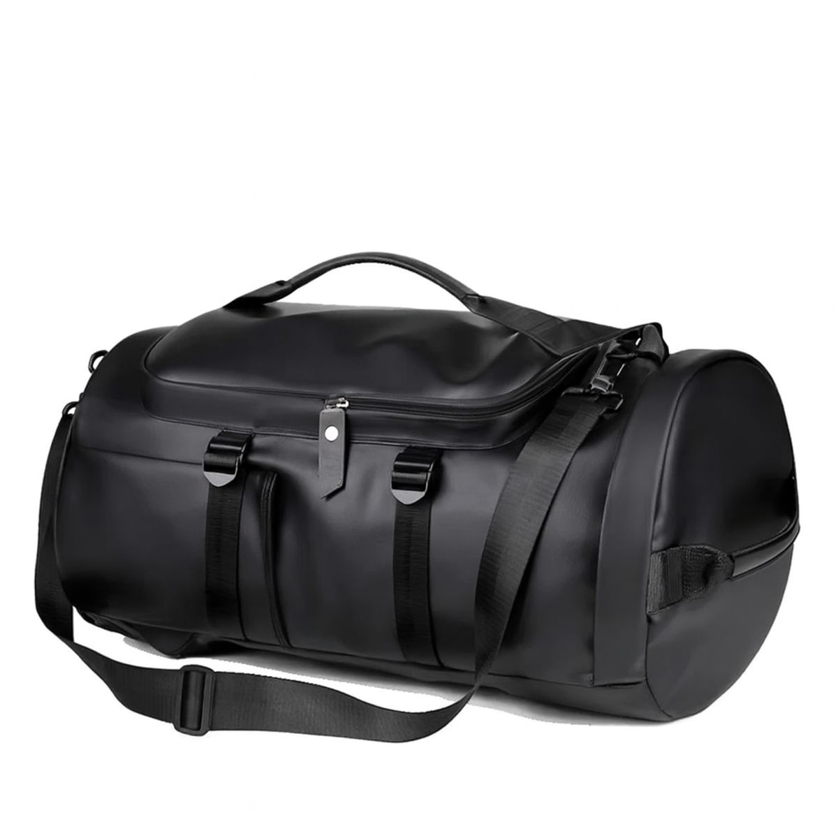 GENERICO - Mochila de Cuero PU Impermeable Duffle Gran Capacidad y Estilo Moderno