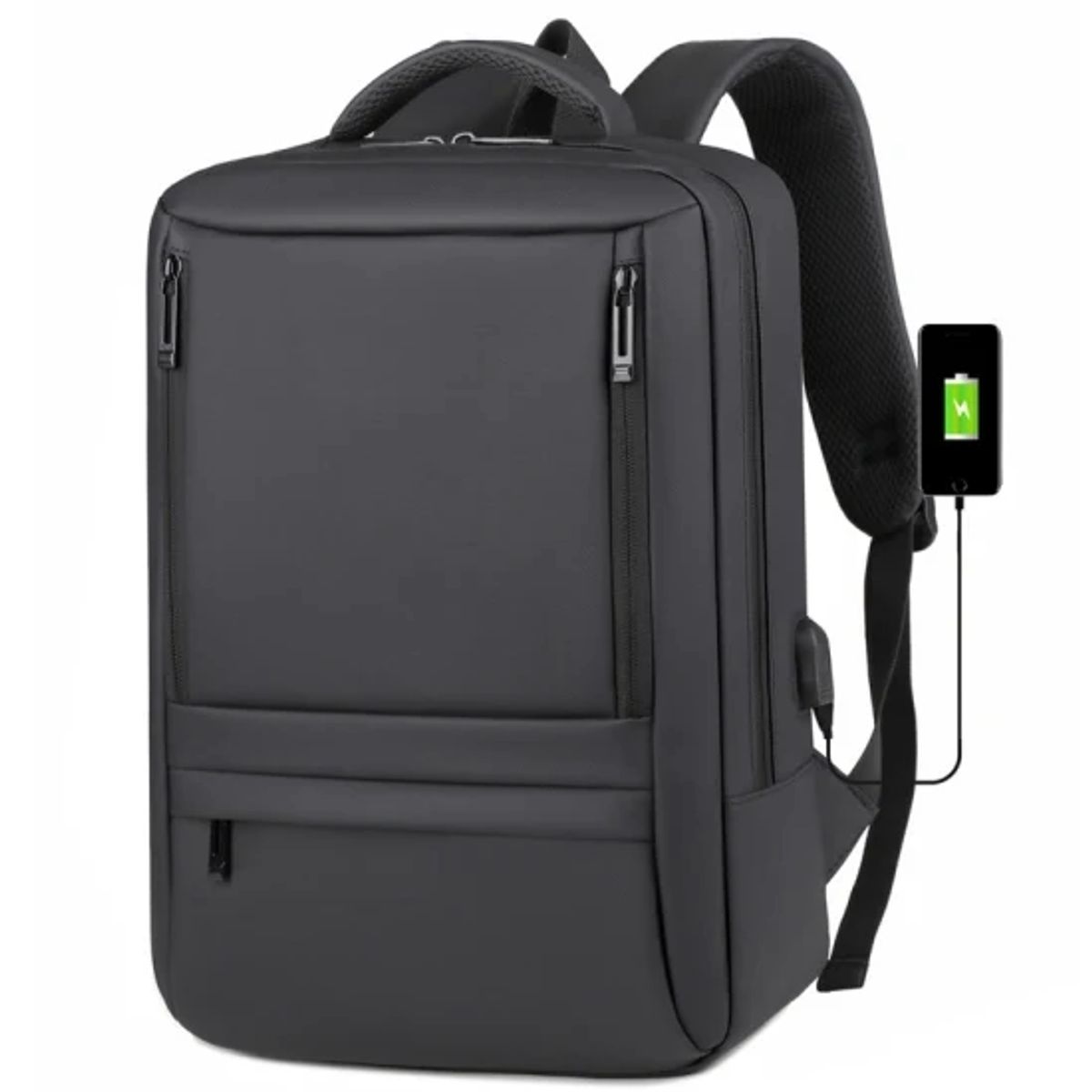 GENERICO - Mochila Para Trabajo Viaje Negocios Impermeable USB Portatil Original