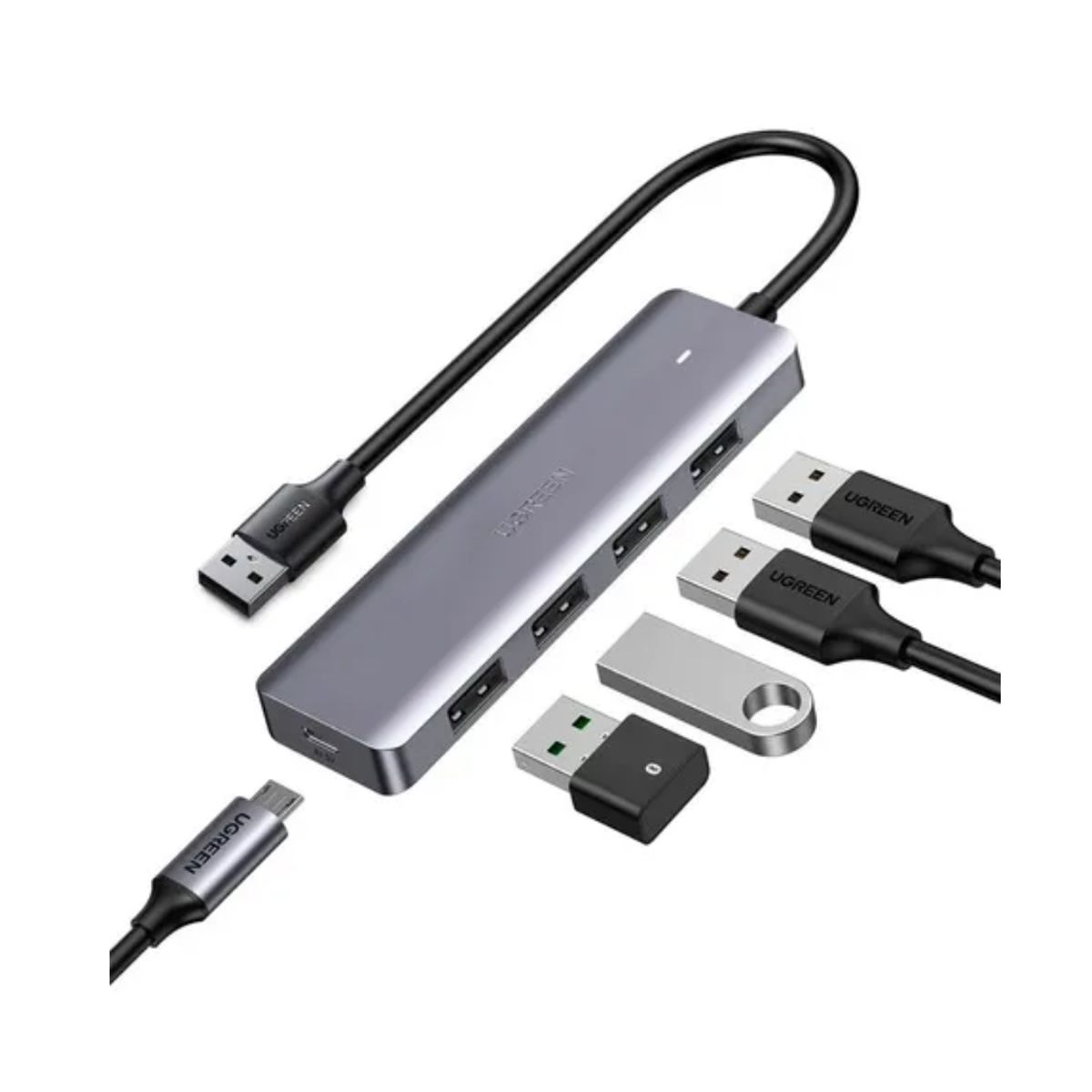 UGREEN - Ugreen CM219-C convertidor hub de 4 puertos usb 3.0