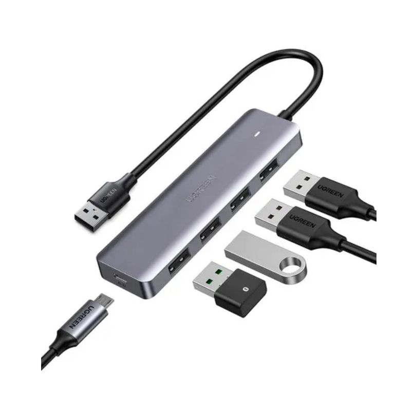 UGREEN - Ugreen CM219-C convertidor hub de 4 puertos usb 3.0