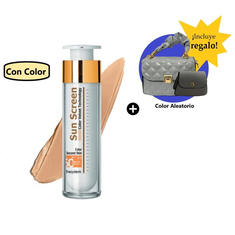 FREZYDERM - Frezyderm Velvet Sunscreen Color Face Spf50 50Ml + Minicartera Asa Plisada