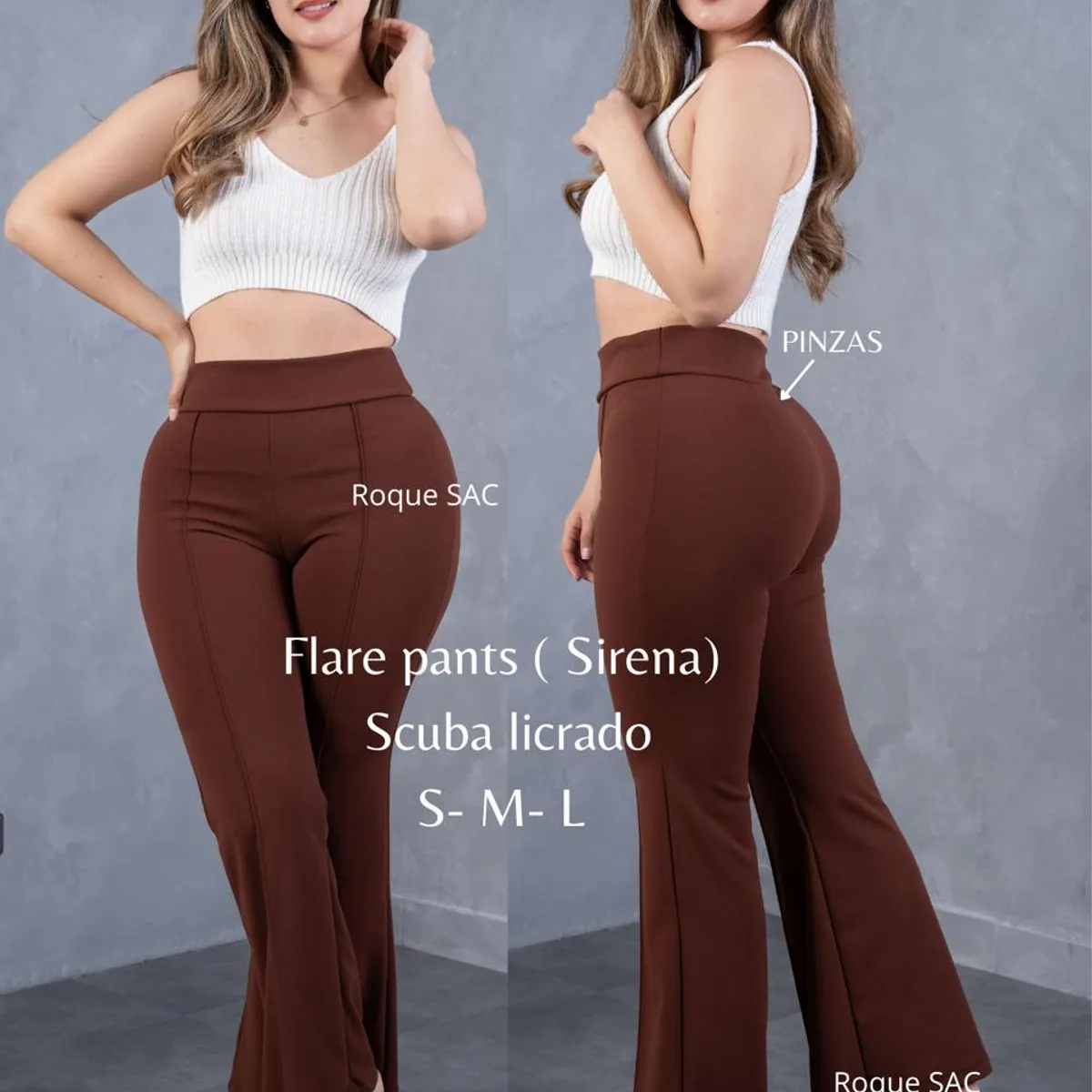 GENERICO - FLARE PANTS SCUBA - PANTALON SIRENA