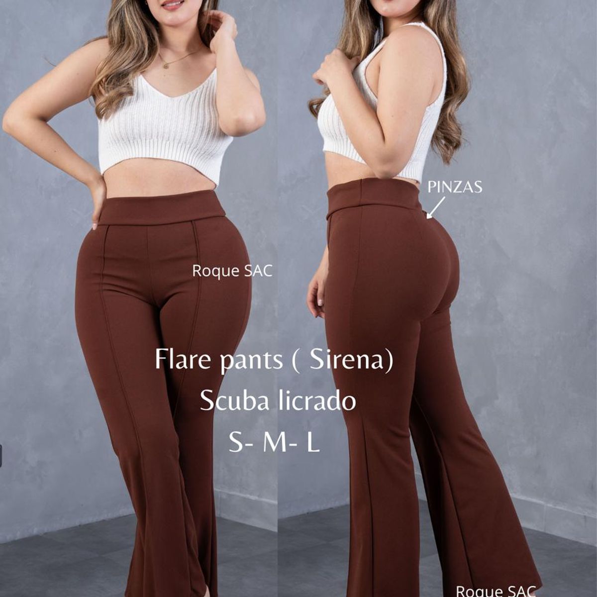 GENERICO - FLARE PANTS SCUBA - PANTALON SIRENA