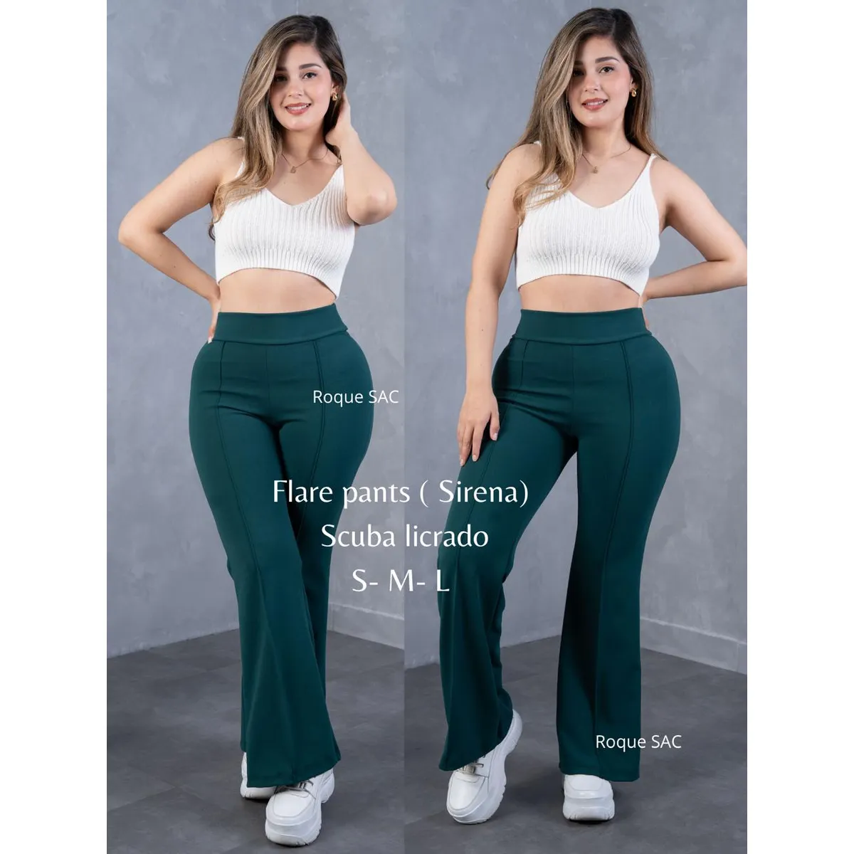 GENERICO - FLARE PANTS SCUBA - PANTALON SIRENA