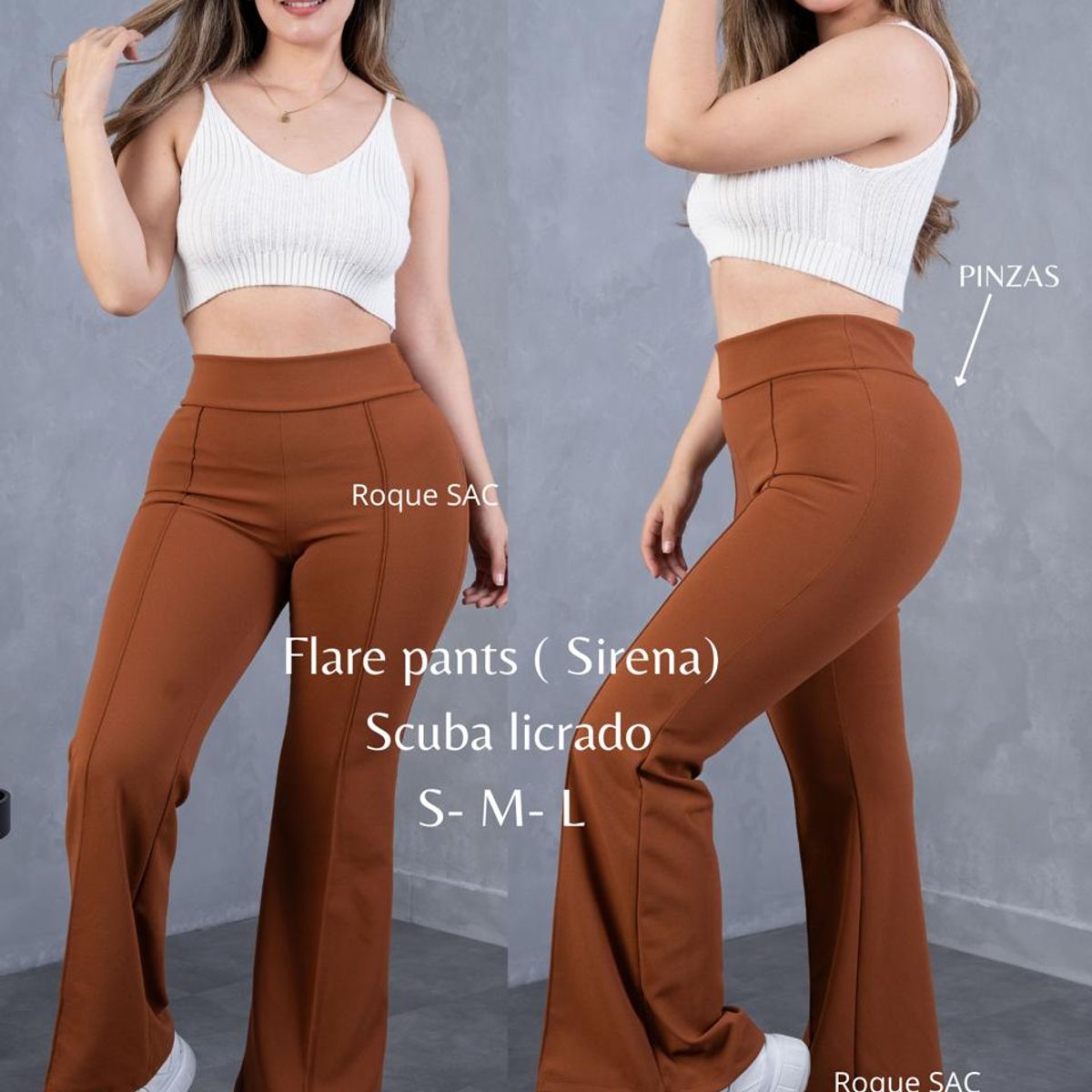 GENERICO - FLARE PANTS SCUBA - PANTALON SIRENA