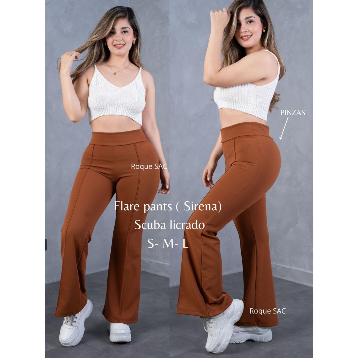 GENERICO - FLARE PANTS SCUBA - PANTALON SIRENA