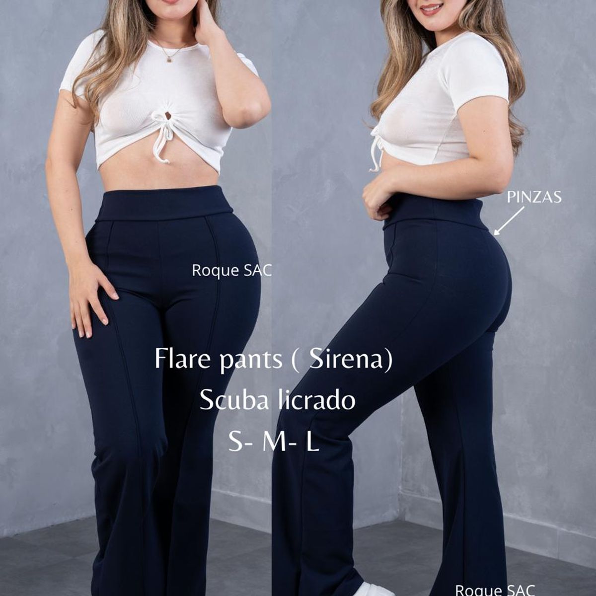 GENERICO - FLARE PANTS SCUBA - PANTALON SIRENA