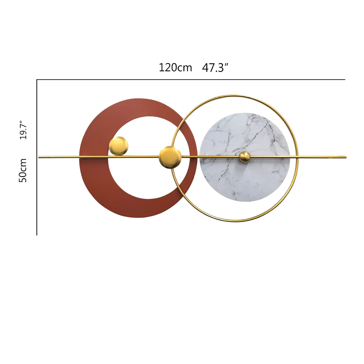 GENERICO - Adorno de Pared Moderno 120x50 cm Diseño Geométrico