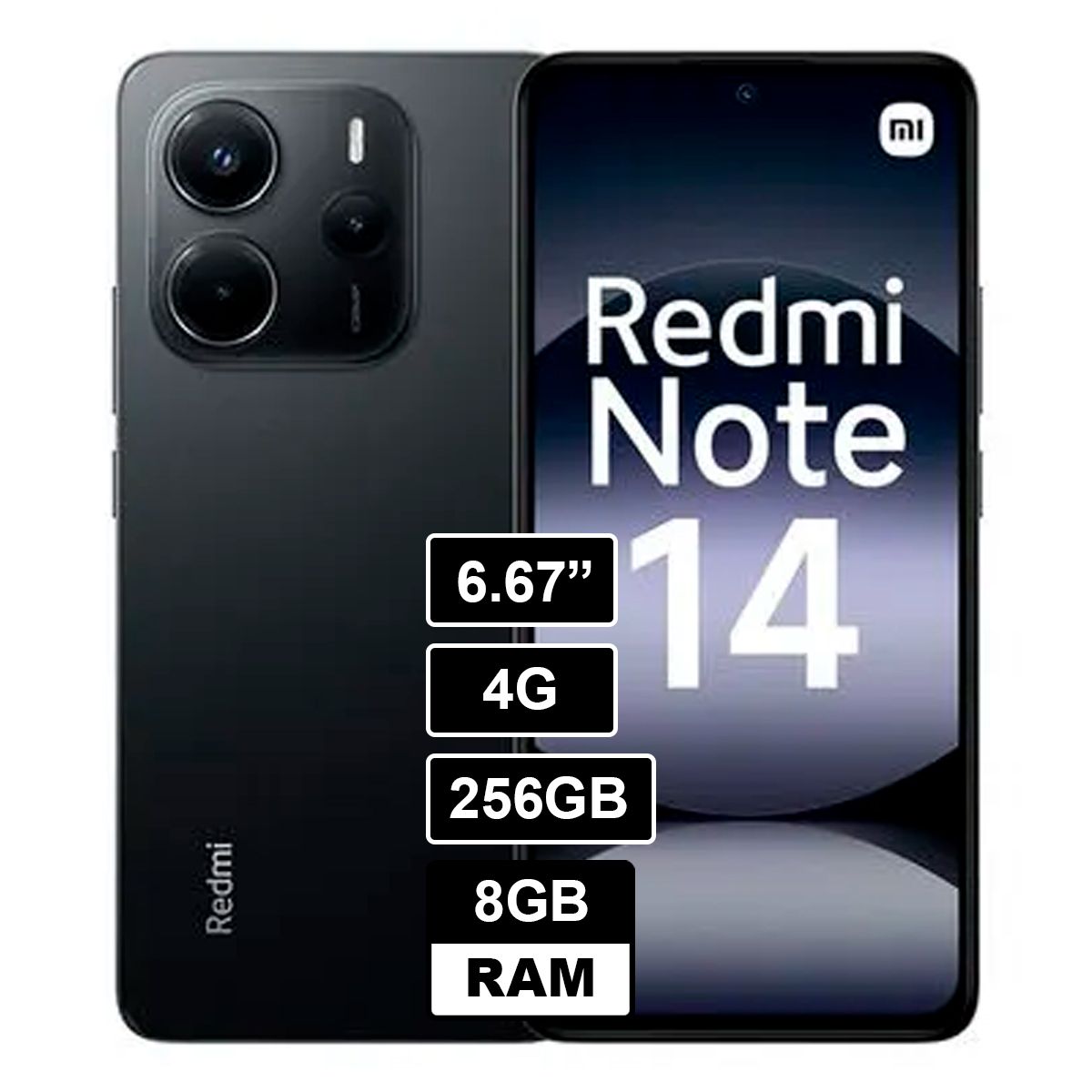 XIAOMI - REDMI NOTE 14 4G 256GB 8GB NEGRO