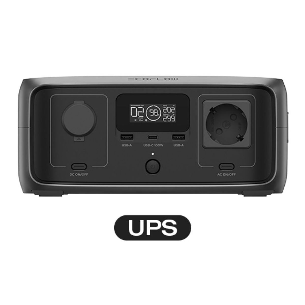 ECOFLOW - Estación de energía portátil Ecoflow River 3 (UPS) - Negro