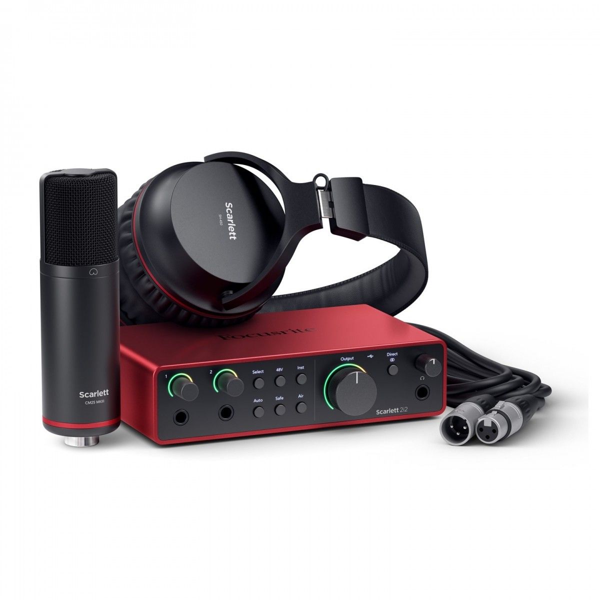 FOCUSRITE - Focusrite Scarlett 2i2 Studio de 4ta Generación Paquete de grabación