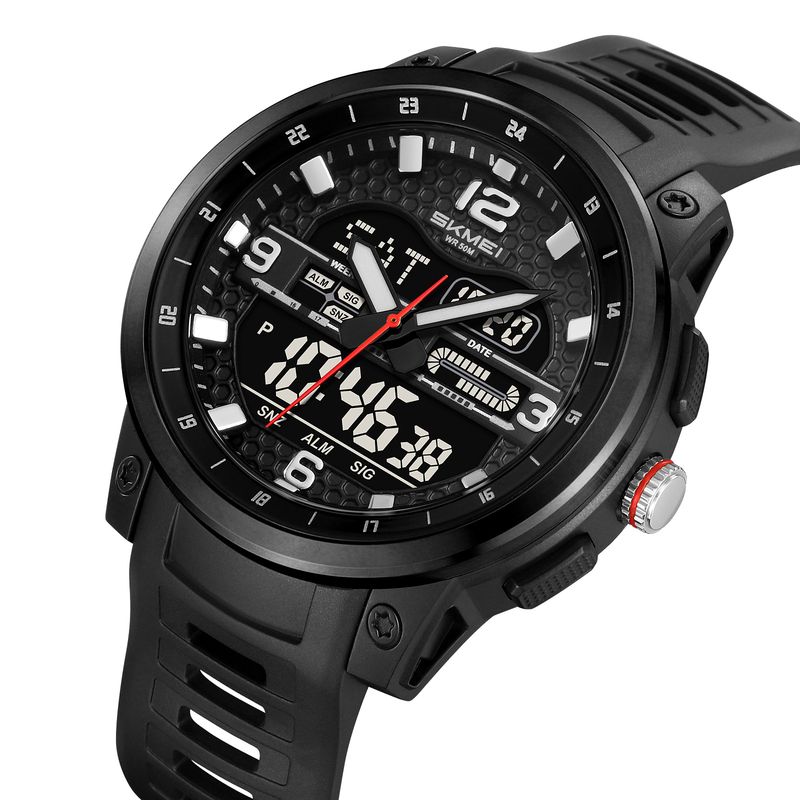 SKMEI - Reloj Skmei 2401 Negro Correa Silicona para Caballero